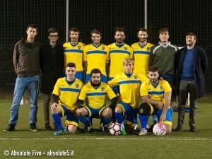 Formazione storica dei Callerones in maglia gialloblù